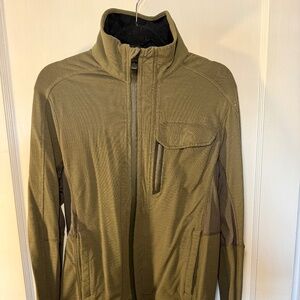Lululemon Mens Full Zip Sweater Green Size M